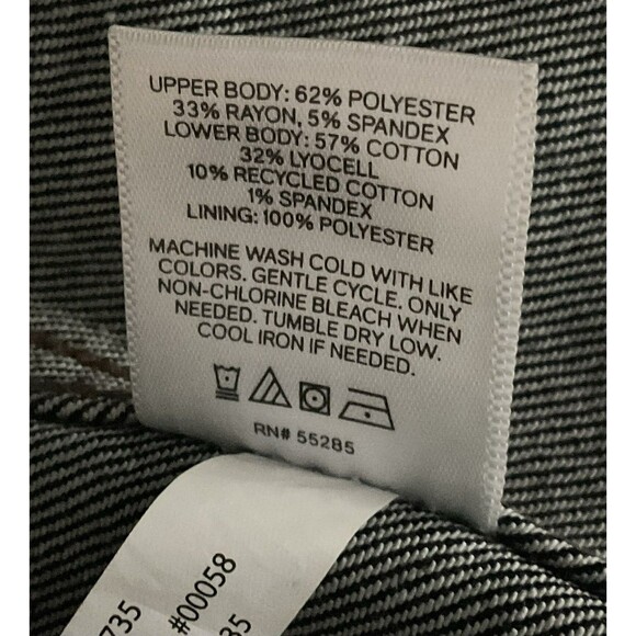 Express Women's Denim Pieced Cropped Blazer Size L, Black NWT - Picture 7 of 7